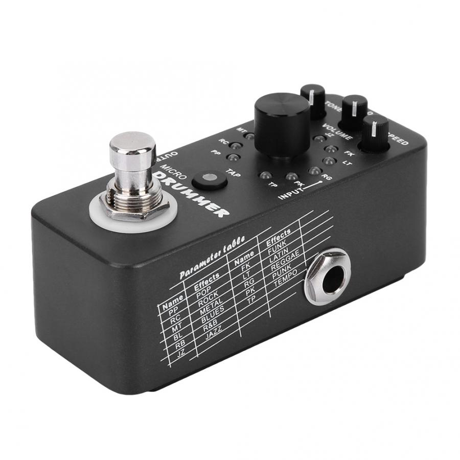 MOOER MICRO DRUMMER Guitar Pedal Digital Drum Machine Guitar Effect Pedal With Tap Tempo Function True Bypass Full Metal Shell - Photo: 4
