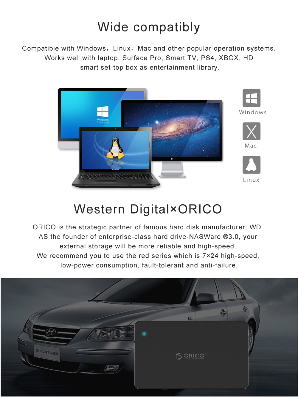 Orico NS500U3 5-Bay 3.5 inch USB 3.0 UASP Hard Drive Enclosure Storage System 9