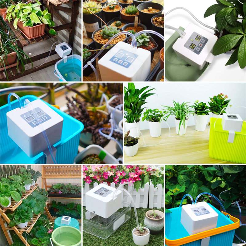 5V USB 30Days Timing Automatic Watering System Timing Watering Device Intelligent Drip Irrigation Timer Kit 