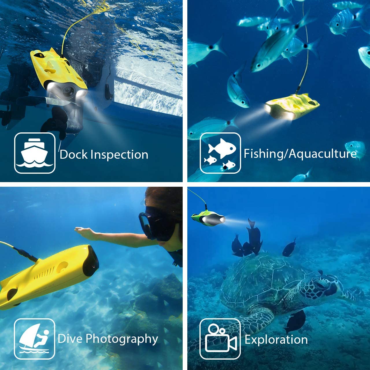CHASING Gladius Mini Underwater Drone With 4K HD Camera 2 Hours Working Time One Key Depth Hold Live Stream Diving Rescue RC Drone - Photo: 10