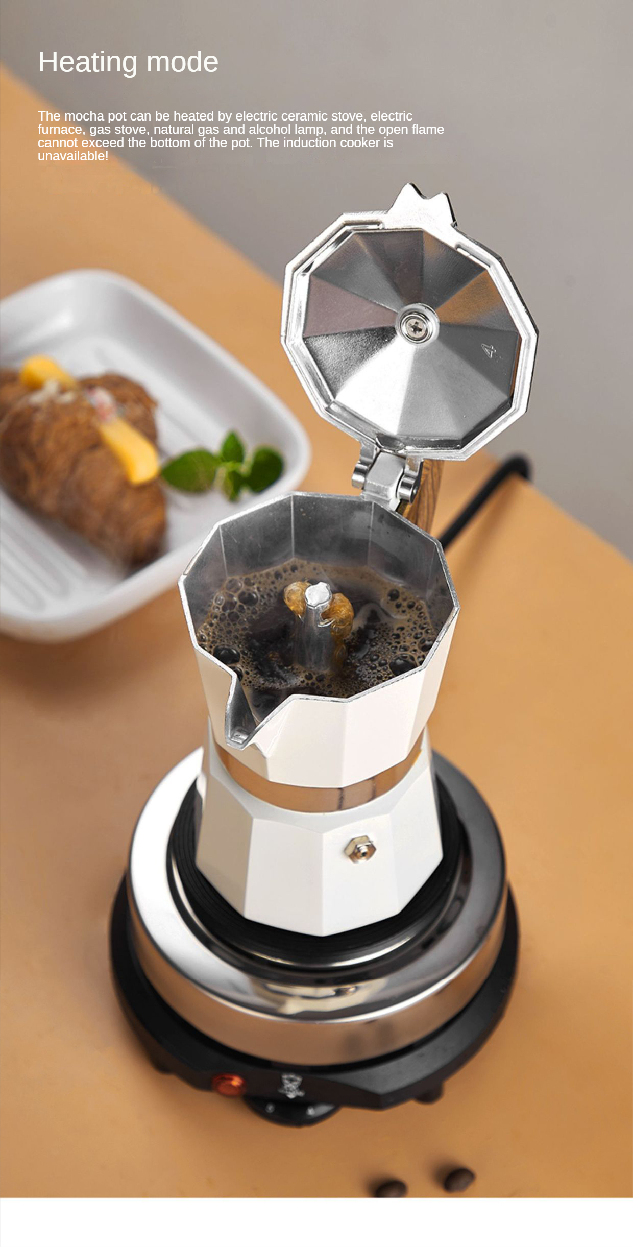 Coffee Pots Moka Pot Italian Coffee Machine Espresso Aluminum Geyser Coffee Maker Kettle Latte Stove Classic Coffeeware Filters