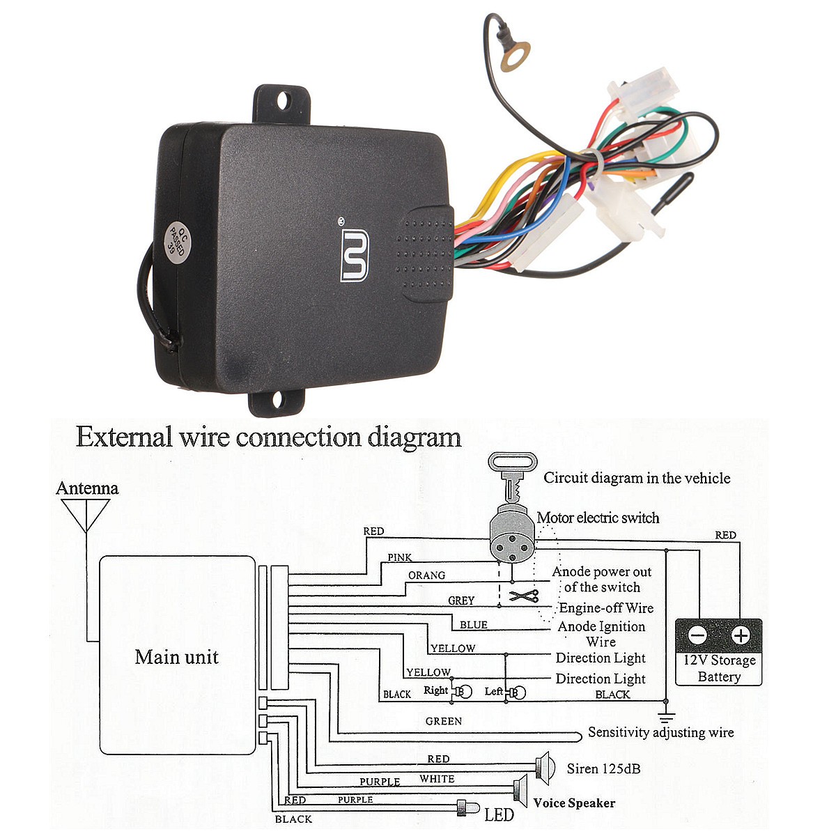 Alarm System For Motorcycle Diagram - The O Guide
