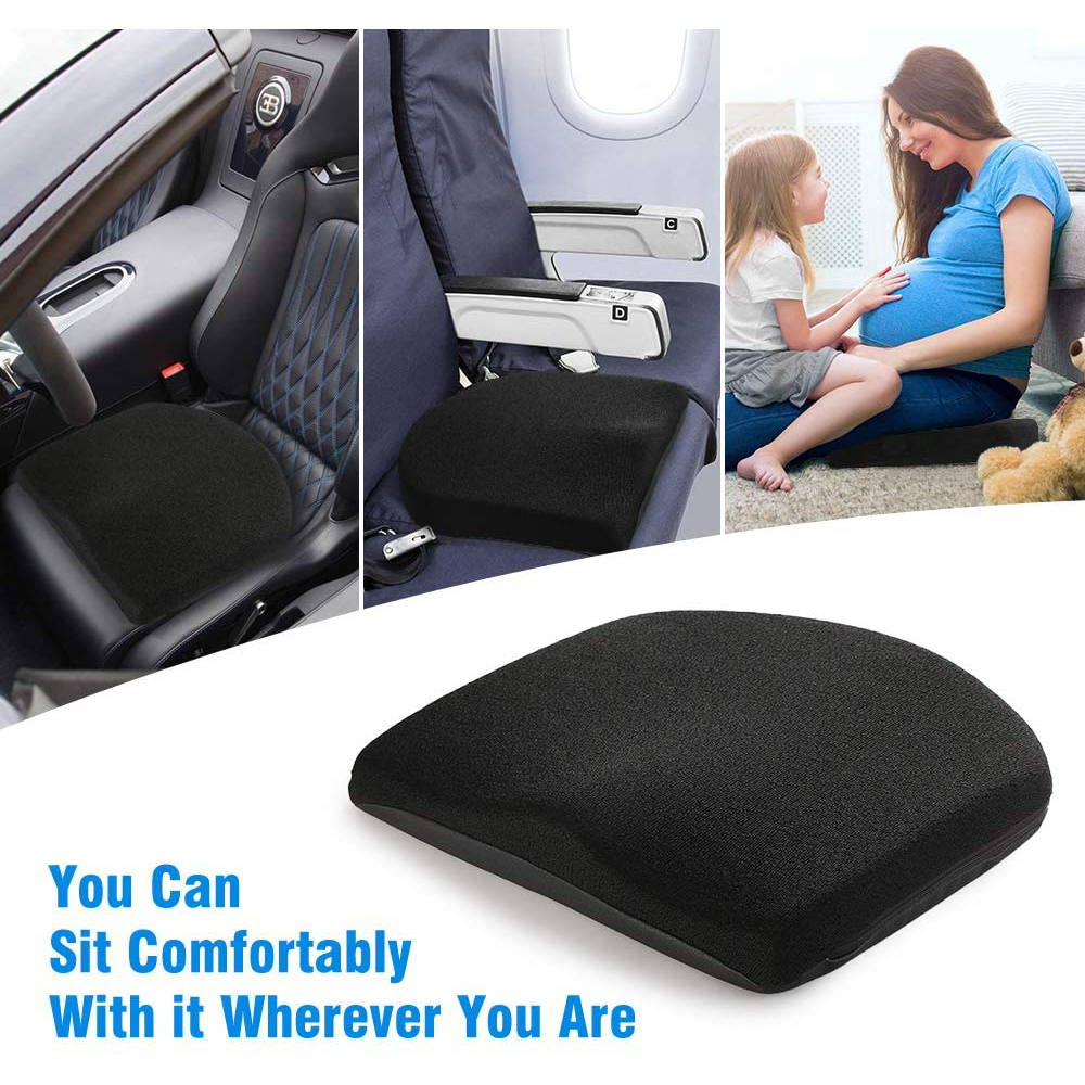 Tsumbay Memory Foam Cushion Car Home Office Heightened Cushion With Handle Washable Cover