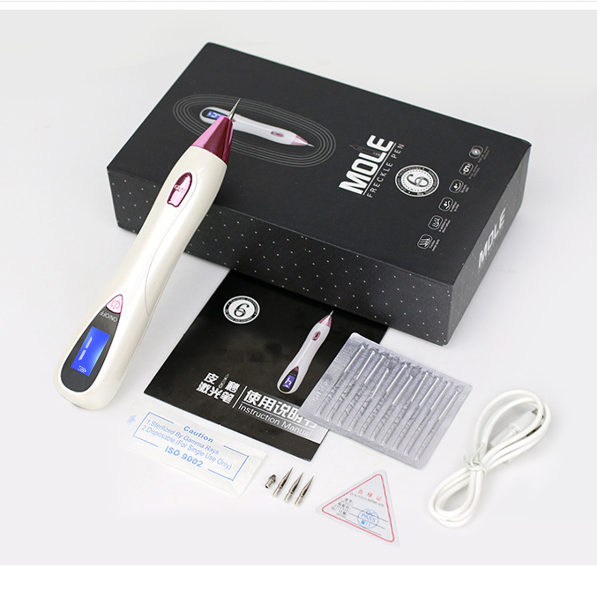 LCD Display Laser Mole Removal Pen Freckle Wart Removal