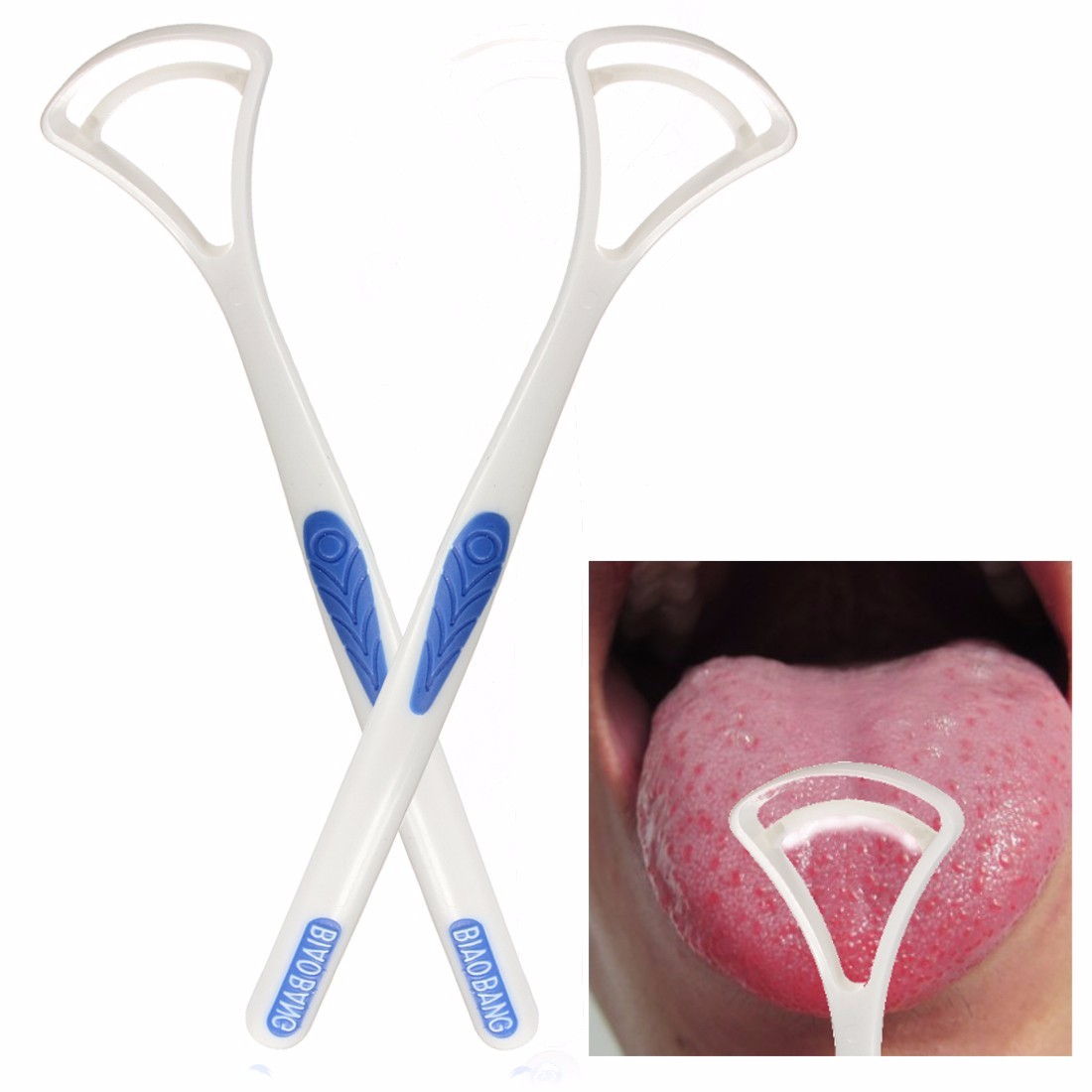 

1pcs Tongue Cleaner Scraper Fresh Breath Mouth Hygiene Oral Care