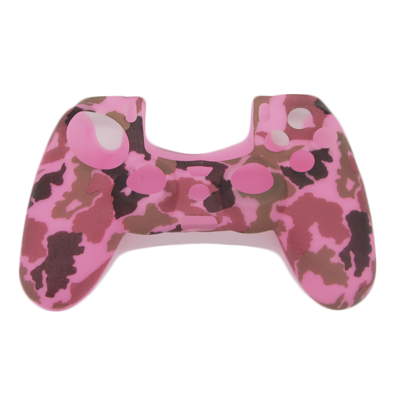 Camouflage Army Soft Silicone Gel Skin Protective Cover Case for PlayStation 4 PS4 Game Controller 52