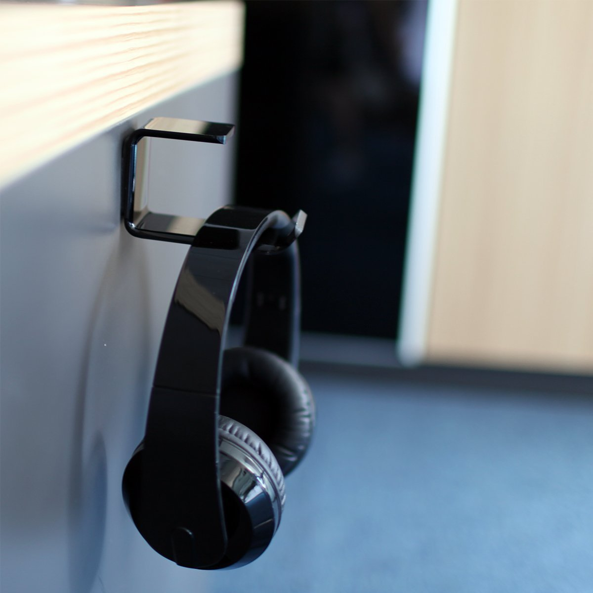 Fone de ouvido adesivo de mesa pendurado Gancho sob o fone de ouvido de mesa cabide Monitor de PC Suporte de fone de ouvido Suporte de prateleira Acessórios para jogos
