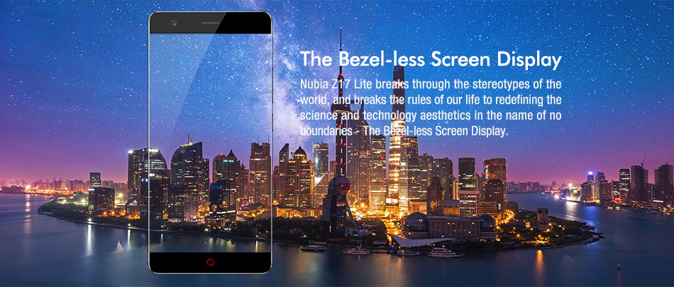 ZTE Nubia Z17 Lite Global Version 5.5 inch 6GB 64GB Snapdragon 653 Octa core 4G Smartphone