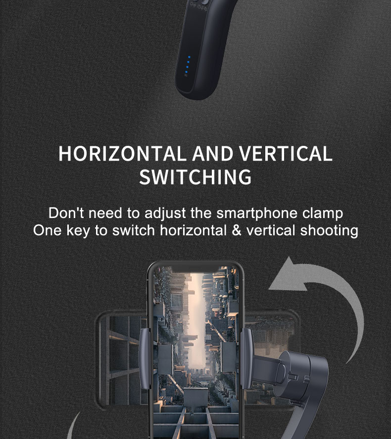 L7B 3-Axis Anti-shake Foldable Stabilizer Handheld Gimbal for Mobile Phone - Photo: 3