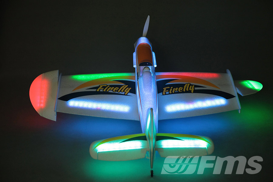 FMS LED Firefly 1100mm 43" Wingspan Night Flying RC Airplane PNP - Photo: 3