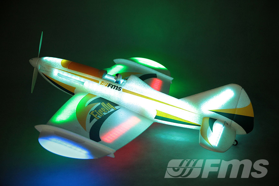 FMS LED Firefly 1100mm 43" Wingspan Night Flying RC Airplane PNP - Photo: 4