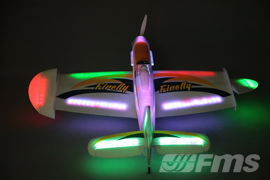 FMS LED Firefly 1100mm 43" Wingspan Night Flying RC Airplane PNP - Photo: 6