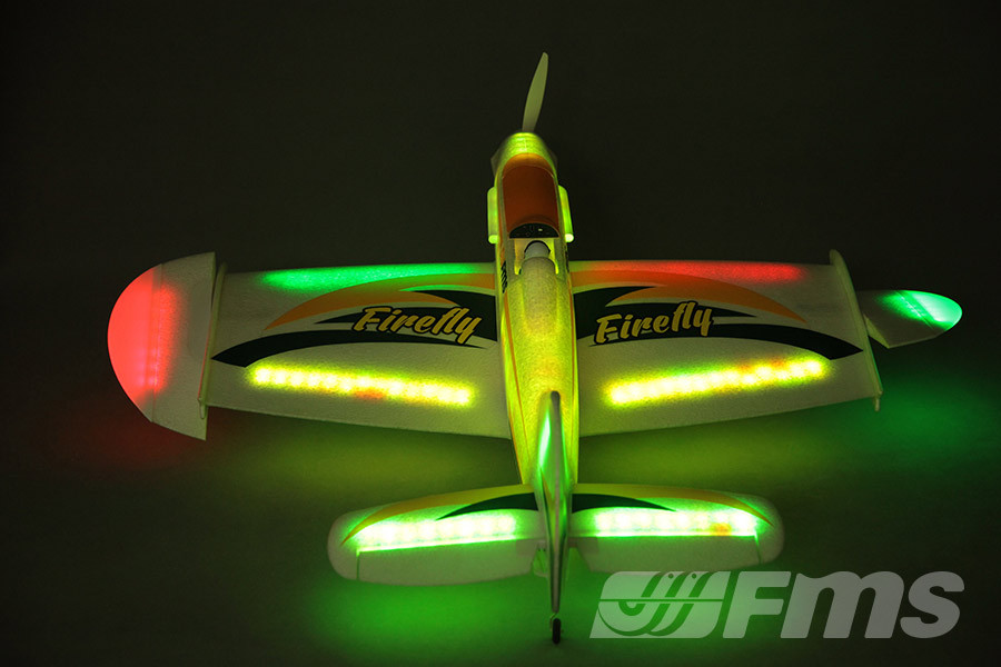 FMS LED Firefly 1100mm 43" Wingspan Night Flying RC Airplane PNP - Photo: 5