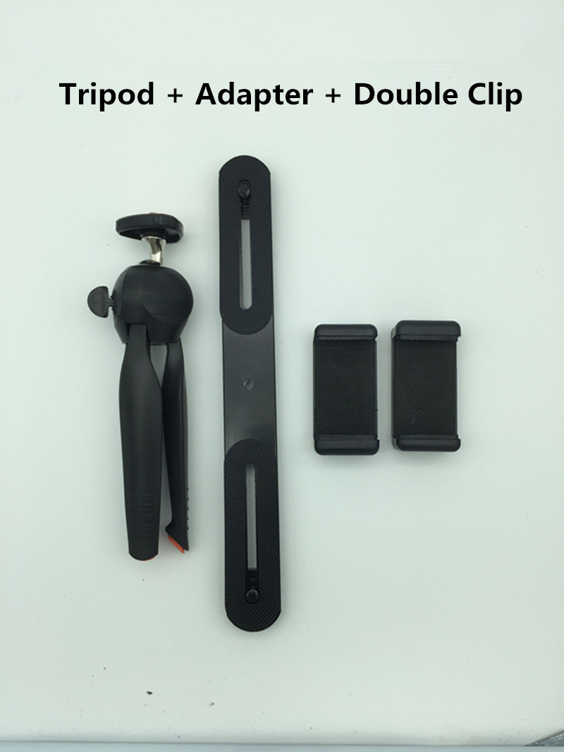 S28 Universal Dual Position Mini Metal Desktop Multi-function Tripod Bracket for Mobile Phone Live bracket