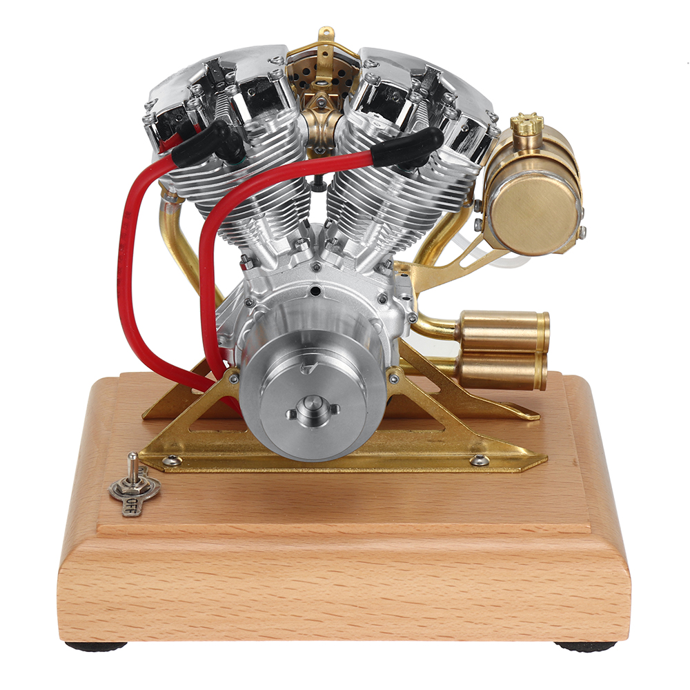 Shovelhead R31 V2 Double Cylinder Stirling Engine Model STEM Science Discovery Toy