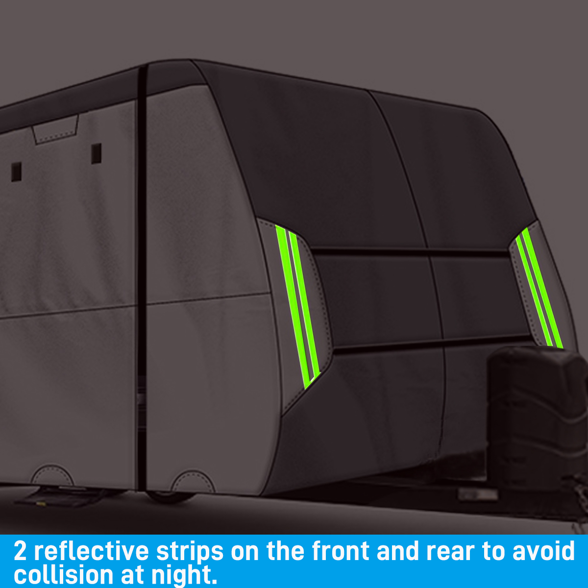 ELUTO 4 Layers Travel Trailer RV Cover Waterproof Anti-UV for 18' - 20' Camper