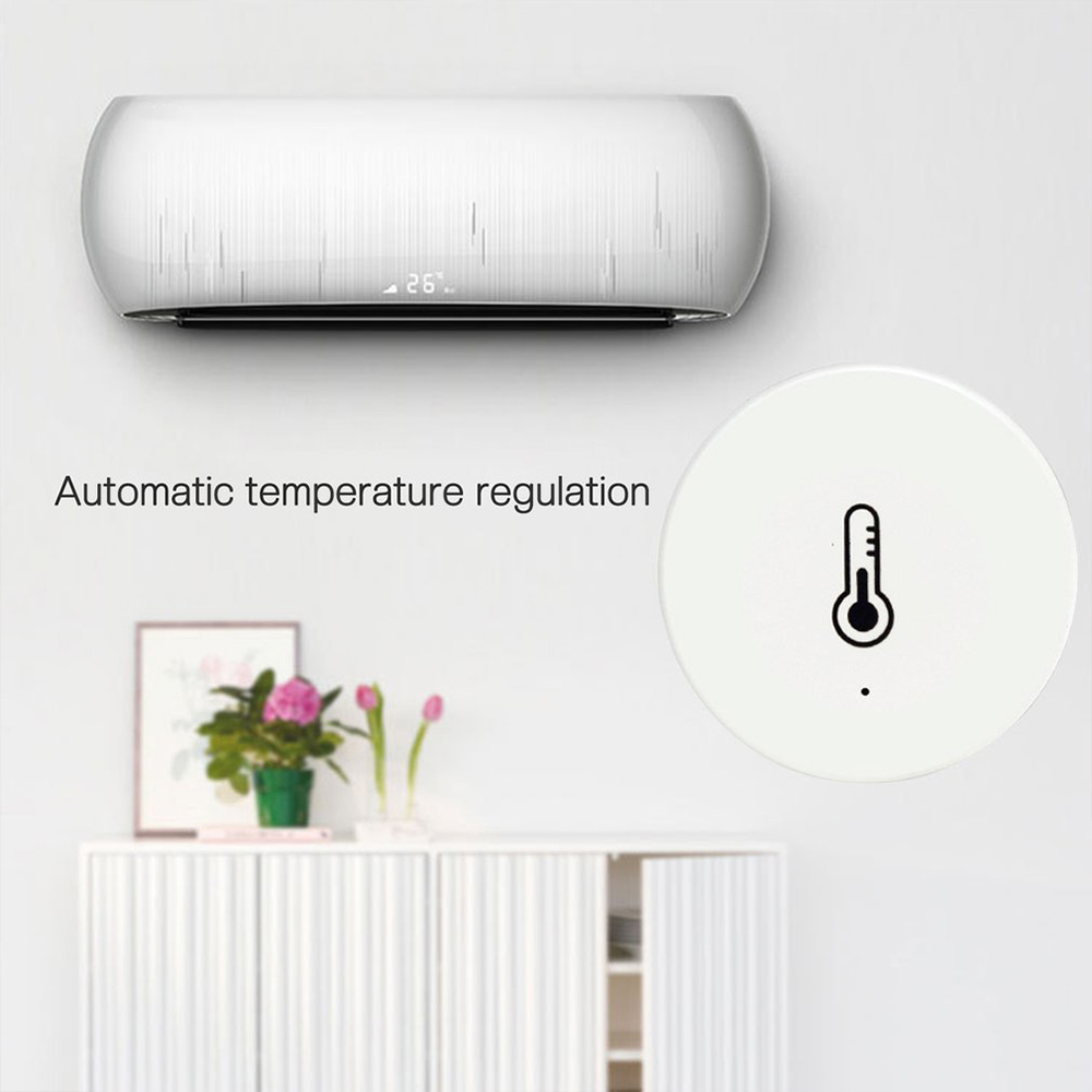 Tuya ZIGBE Temperature and Humidity Sensor with Siren Intelligent APP Remote Control Thermometer Hygrometer Detector