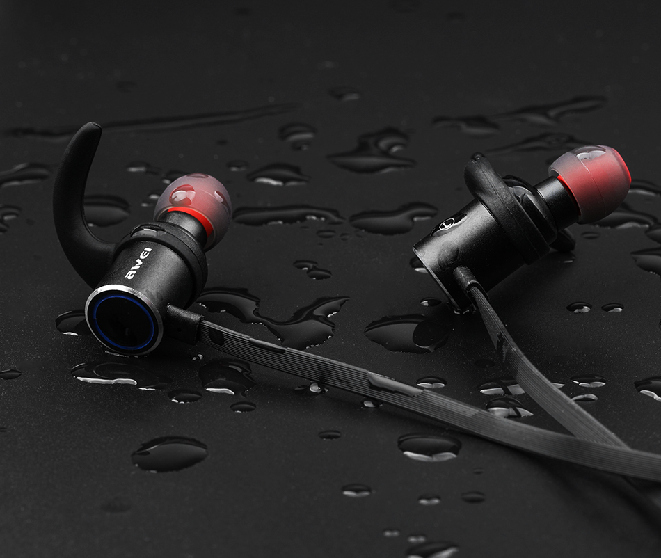 Awei AK8 In-ear IPX4 Waterproof Magnetic Hall Sensor Bass Stereo Bluetooth Earphone With Mic 25