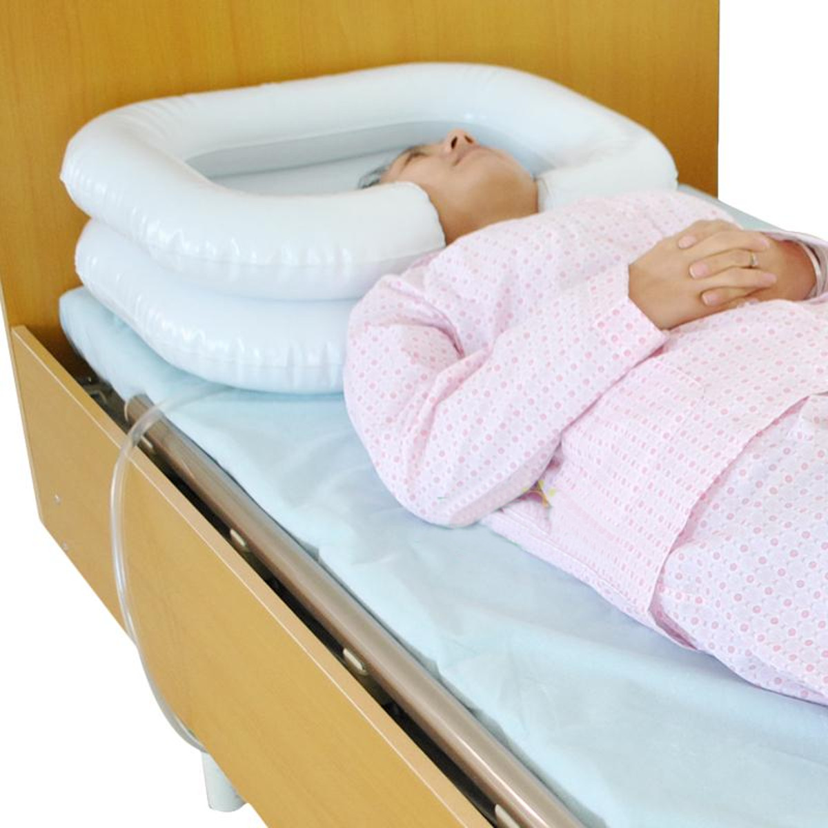 Inflatable Hair Washing Basin Portable Salon Household Bed Rest Elder People Hair Dyes