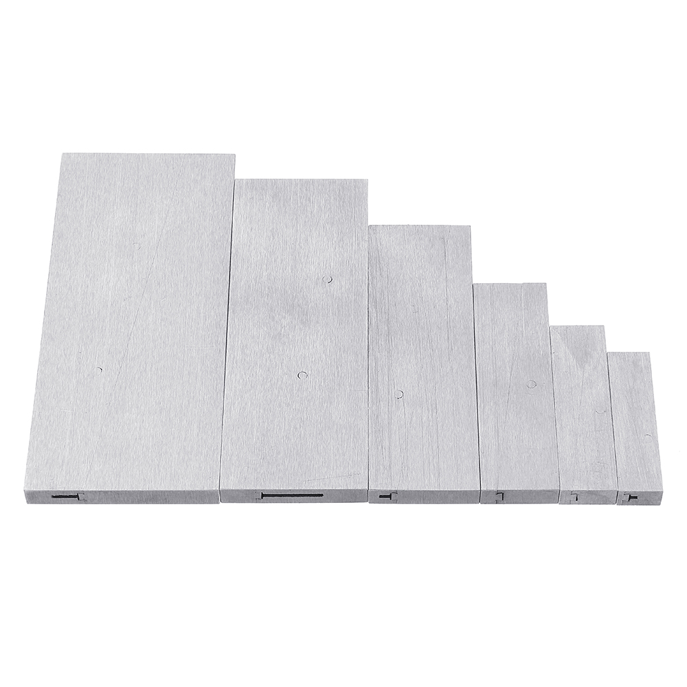 6pcs Parallel Block Steel Adjustable Size Parallel Block Measuring Set from 3//8~2-1//4in