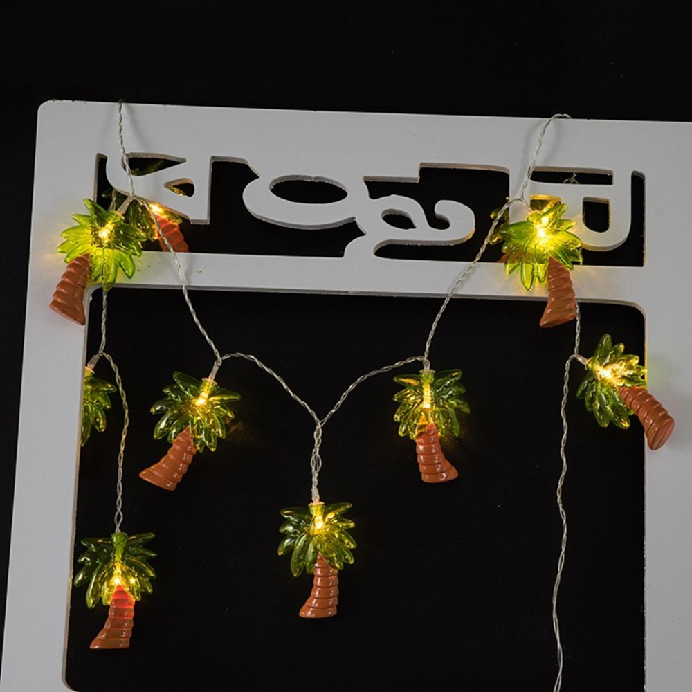 Battery Powered Warm White 1.2M 10LED Coconut Palm Tree Fairy String Light for Holiday Home Decor