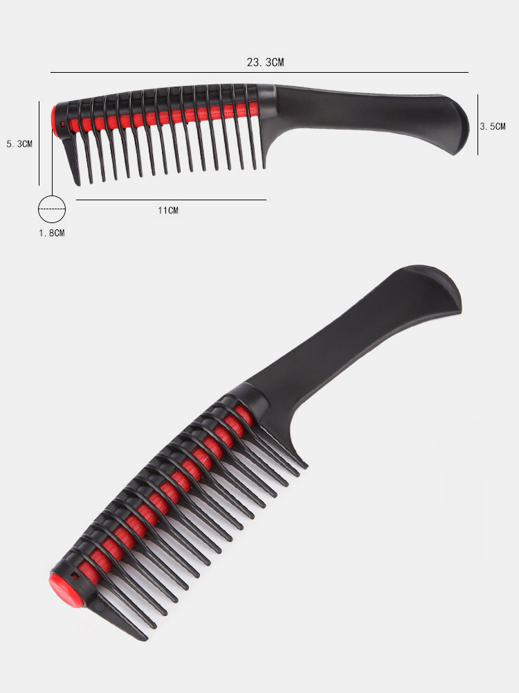 Rolling Comb Anti-Knotted Fork Hair Comb Detachable Large Teeth Straight Hair Comb Tool