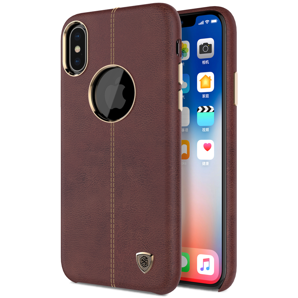 

NILLKIN Englon Crazy Horse Grain Leather Protective Case for iPhone X