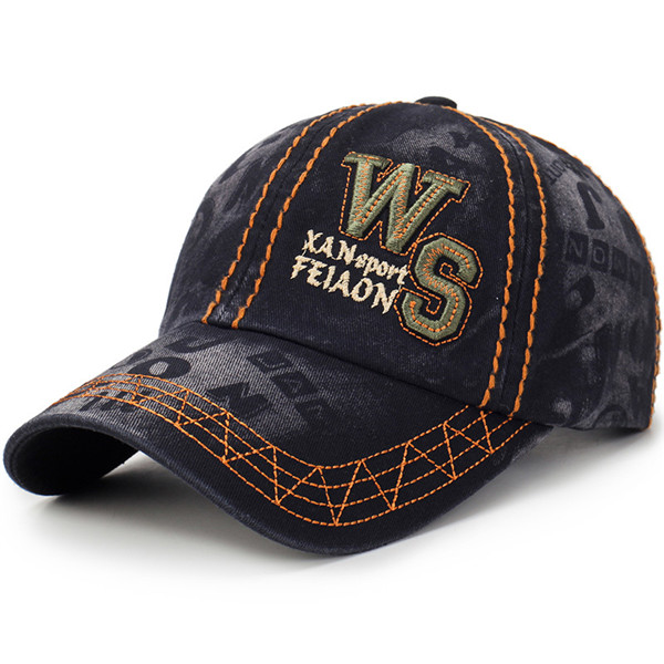 

Men Women Washed Denim Baseball Cap Sunshade Trucker Hat