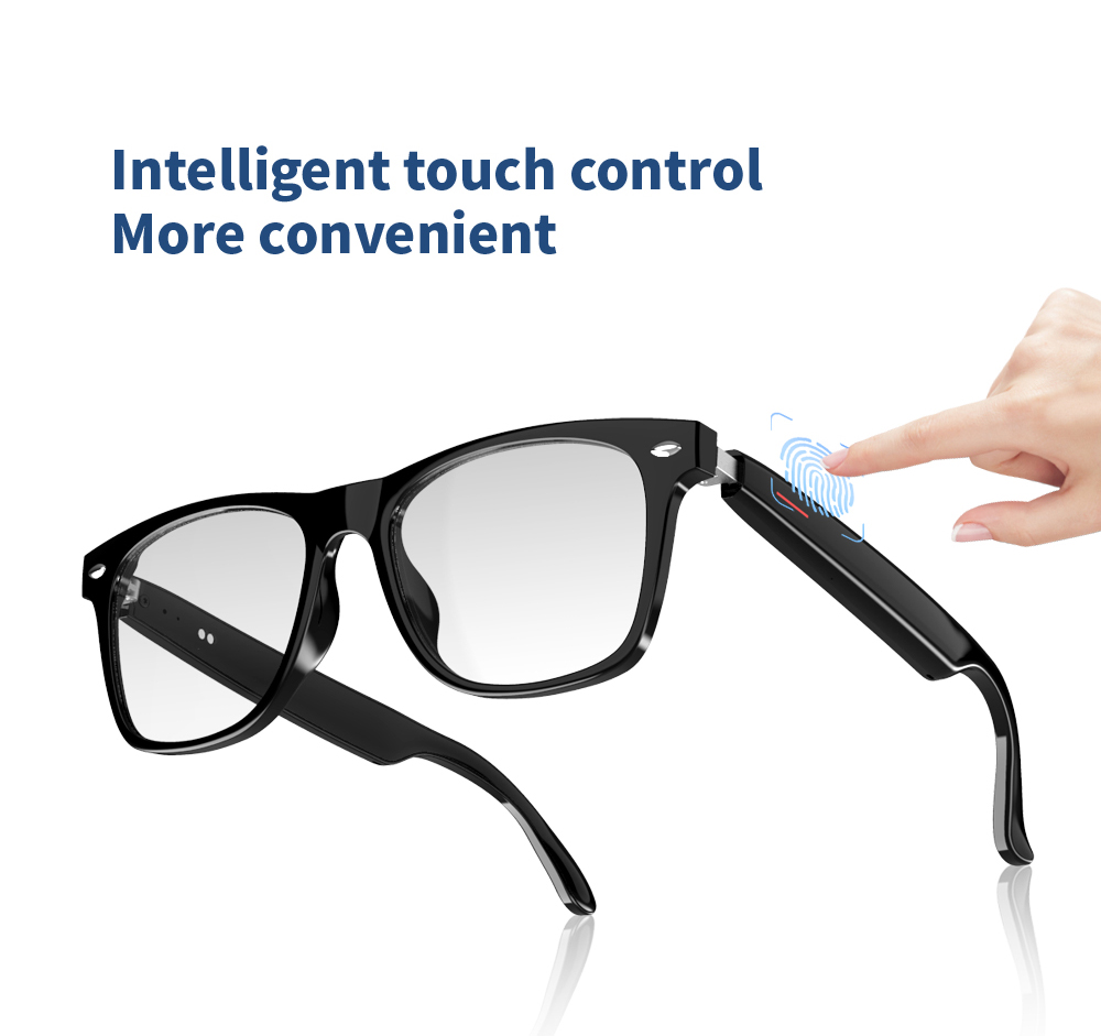 SENBONO E13 Waterproof Smart Glasses Wireless bluetooth Bone Conduction Glass Camera HD Music Audio Headset Eyewear