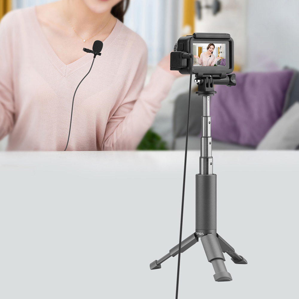 8m Omnidirectional Condenser Lavalier Microphone for Mobile Phone/SLR Camera/Recorder/ DJI OSMO Action Sports Camera