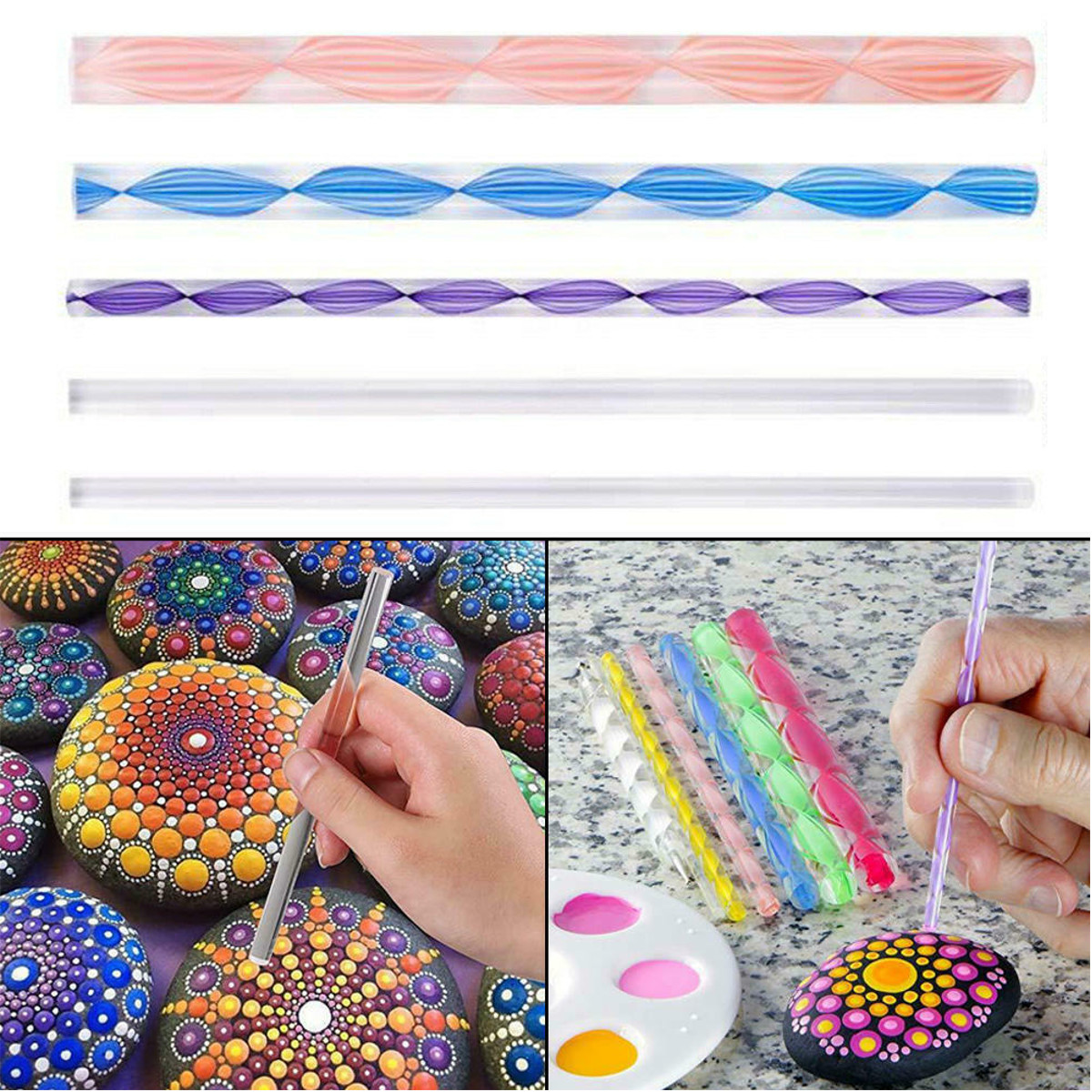 40Pcs/set DIY Mandala Dotting Tools Set For Painting Rocks Dot Kit Rock Stone Painting Pen Polka Dot Art Tool Template Cosmetic