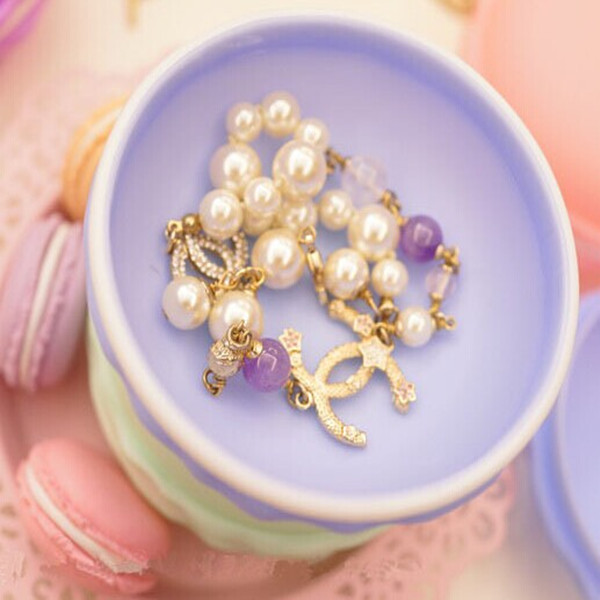 Cute Candy Color Macaron Mini  Birthday Gift Box Waterproof Storage Jewelry Rings Pill Box  