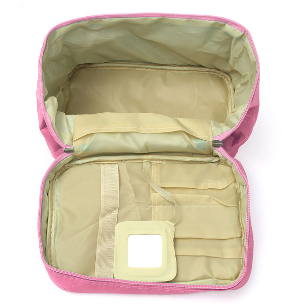 Ladies Cosmetic Bag Travel Makeup Tool Organizer Nail Polish Storage 6 Colors