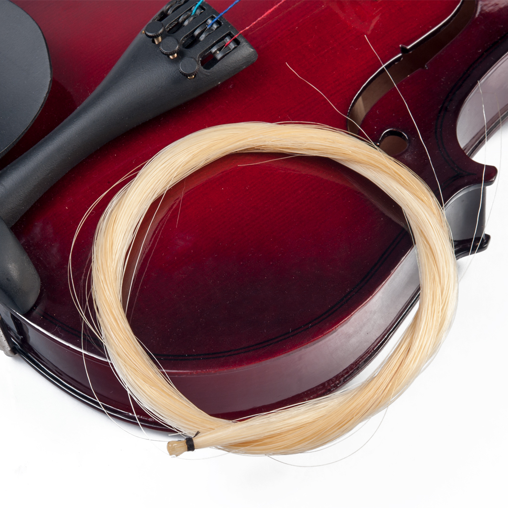 NAOMI Violin Knot Bow Rod Horse Hair for 1/8 Violin Bow