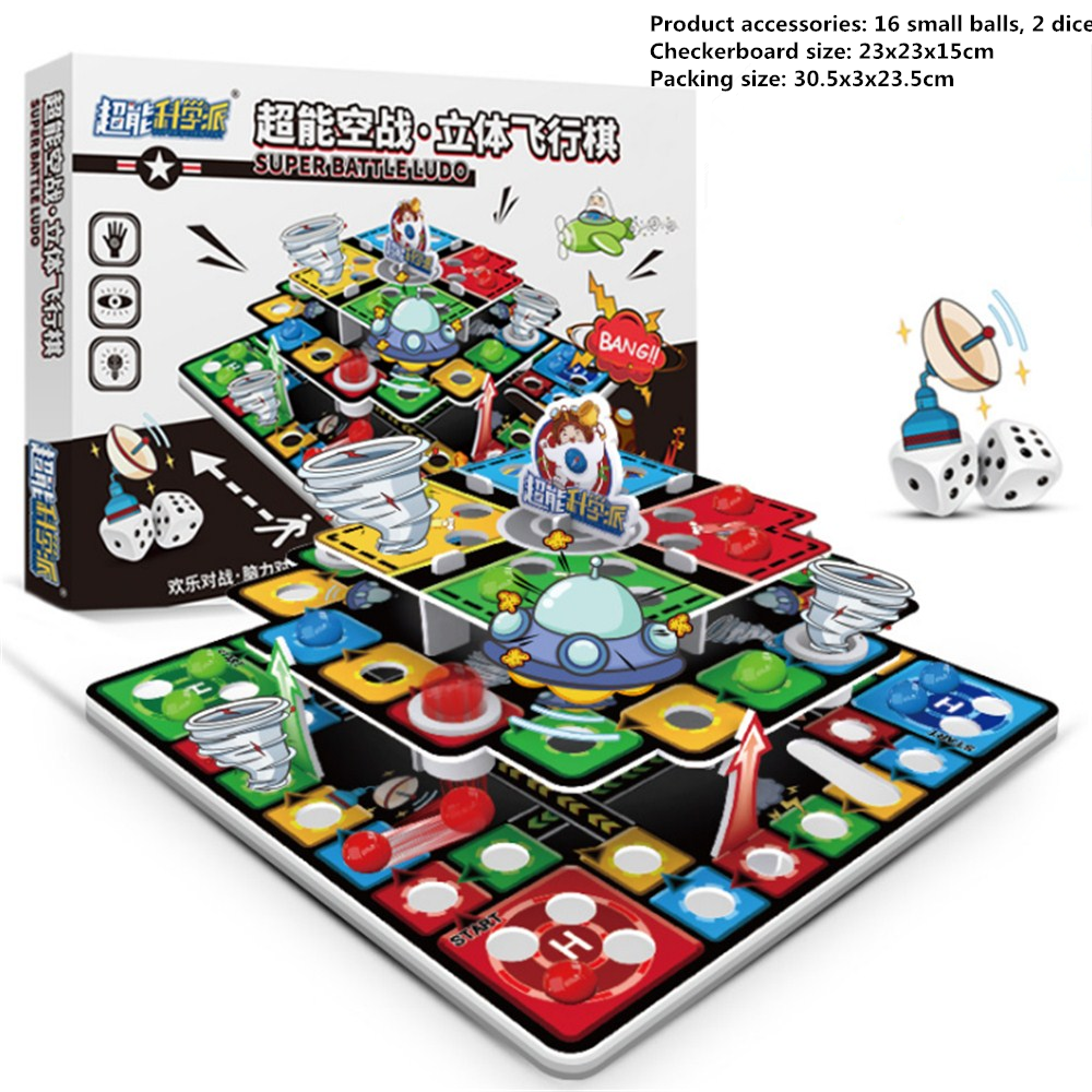 DIY Assembled Board Game 3D Stereo Flying Board Game Toys - Photo: 7