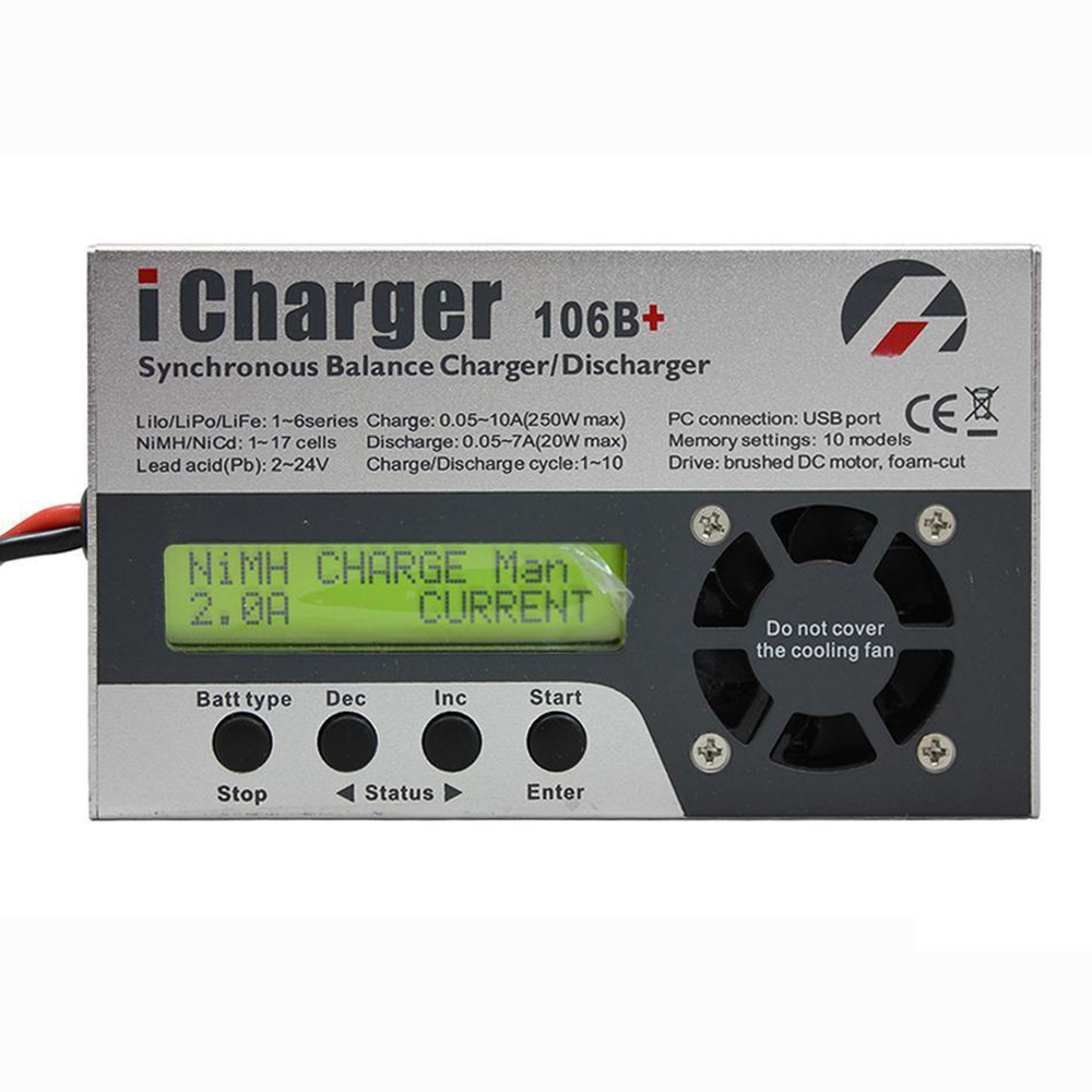 iCharger 106B+ 250W 10A 1-6S DC Battery Synchronous Balance Charger Discharger - Photo: 2