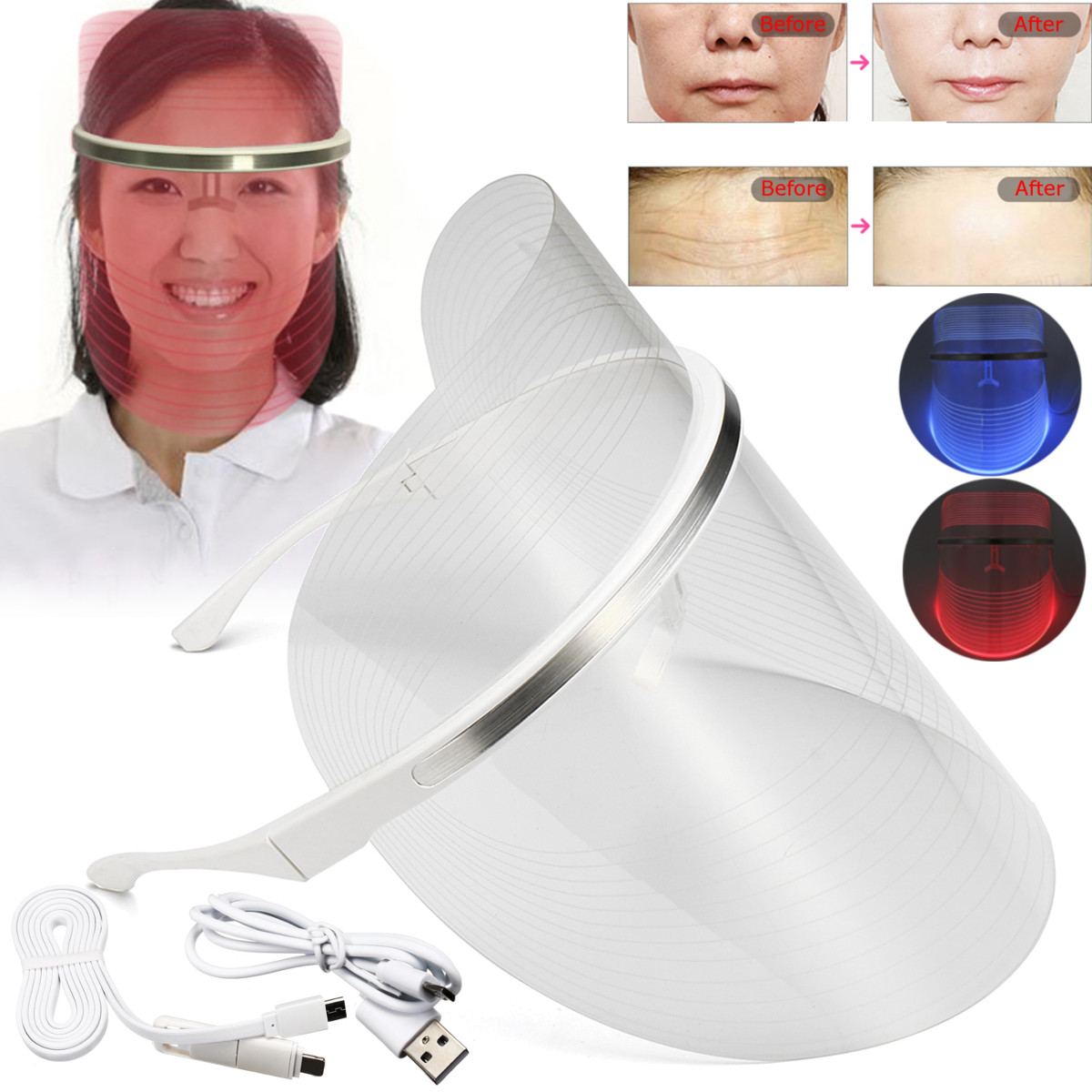 LED Facial Mask Photon Skin Rejuvenation Beauty Machine