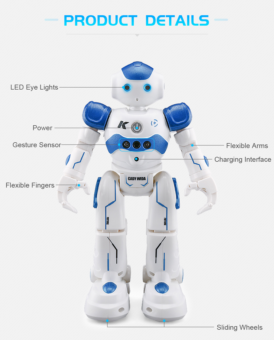 JJRC R2 Cady USB Charging Dancing Gesture Control Robot Toy 21