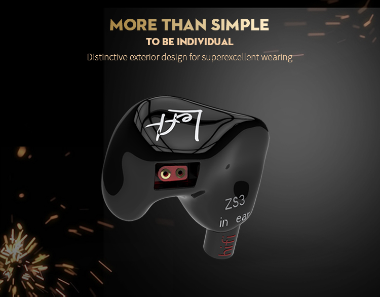 KZ ZS3 Hifi 3.5mm In-ear Earphone Noise Reduction Headset Dual Pin Cable Sports Headphone 11