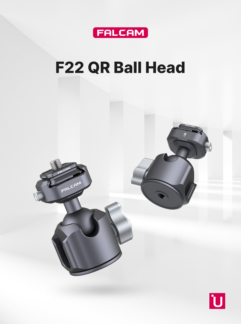 Ulanzi FALCAM F22 2545 Quick Release DSLR Camera Monitor Mount Adjustable 1/4 inch Tripod Head Ballhead Gimbal
