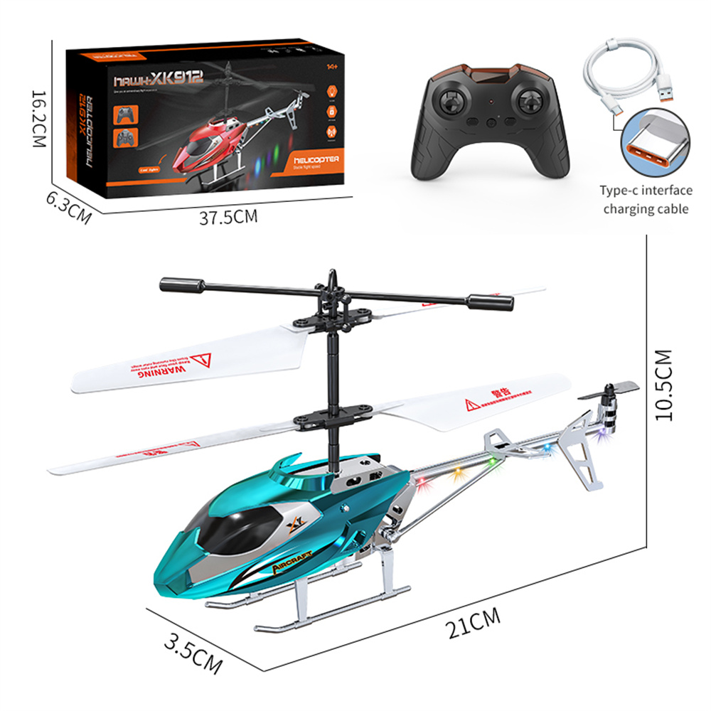 XK912-X  2.5CH USB Charging Crash-resistant Remote Control Helicopter Model Toy