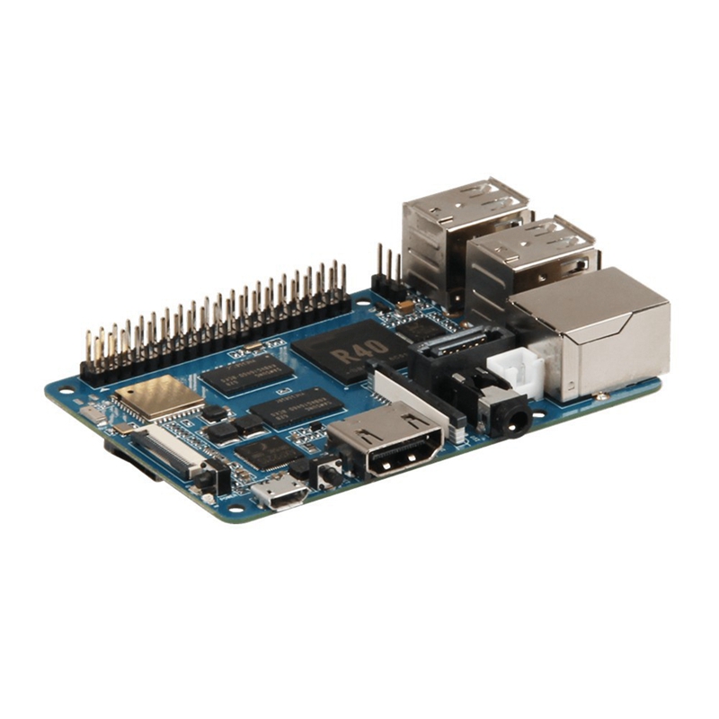 Banana Pi BPI-M2 Berry Development Board Quad Core Cortex A7 Allwinner R40 CPU 1G DDR Onboard WiFi bluetooth SATA Interface Gigabit Ethernet Port Module Board