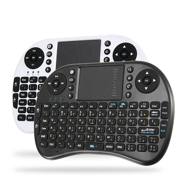 

Ipazzport I8 2.4G Wireless Arabic Version Rechargeable Mini Keyboard Touchpad Air Mouse