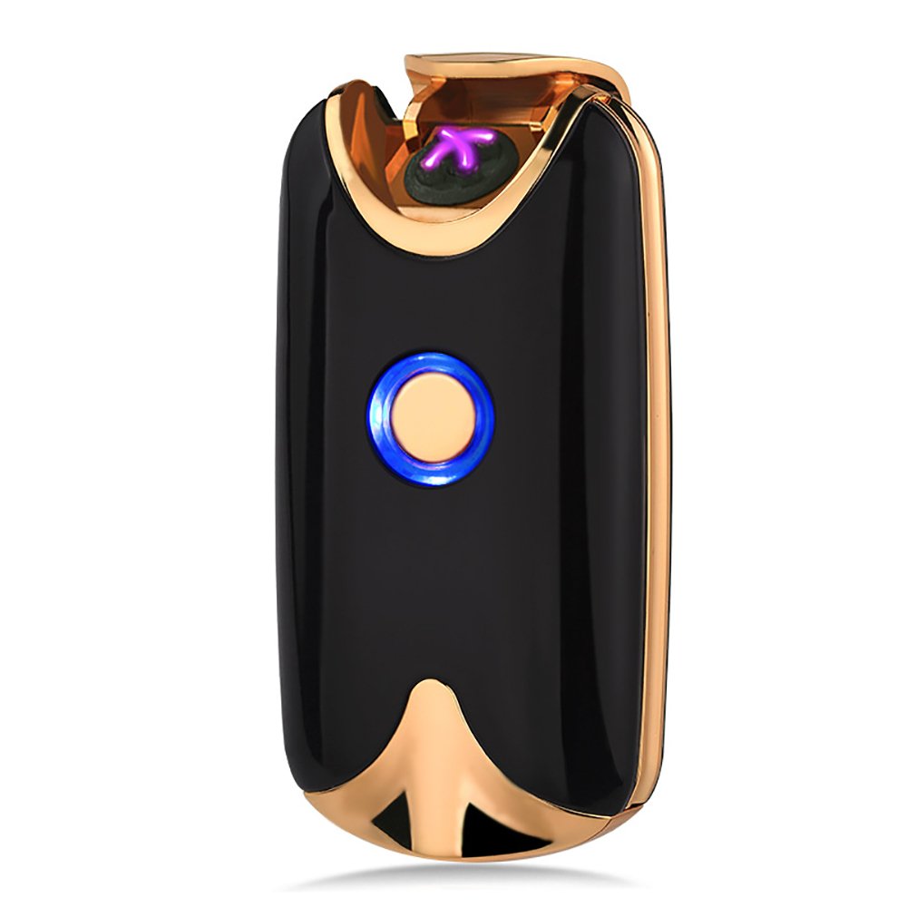 

KCASA KC-8017 Intelligent USB Arc Lighter Dual Fire Arc Lighter Fingerprint Induction Charging Metal Windproof No Gas Electronic Lighter Windproof Lighter