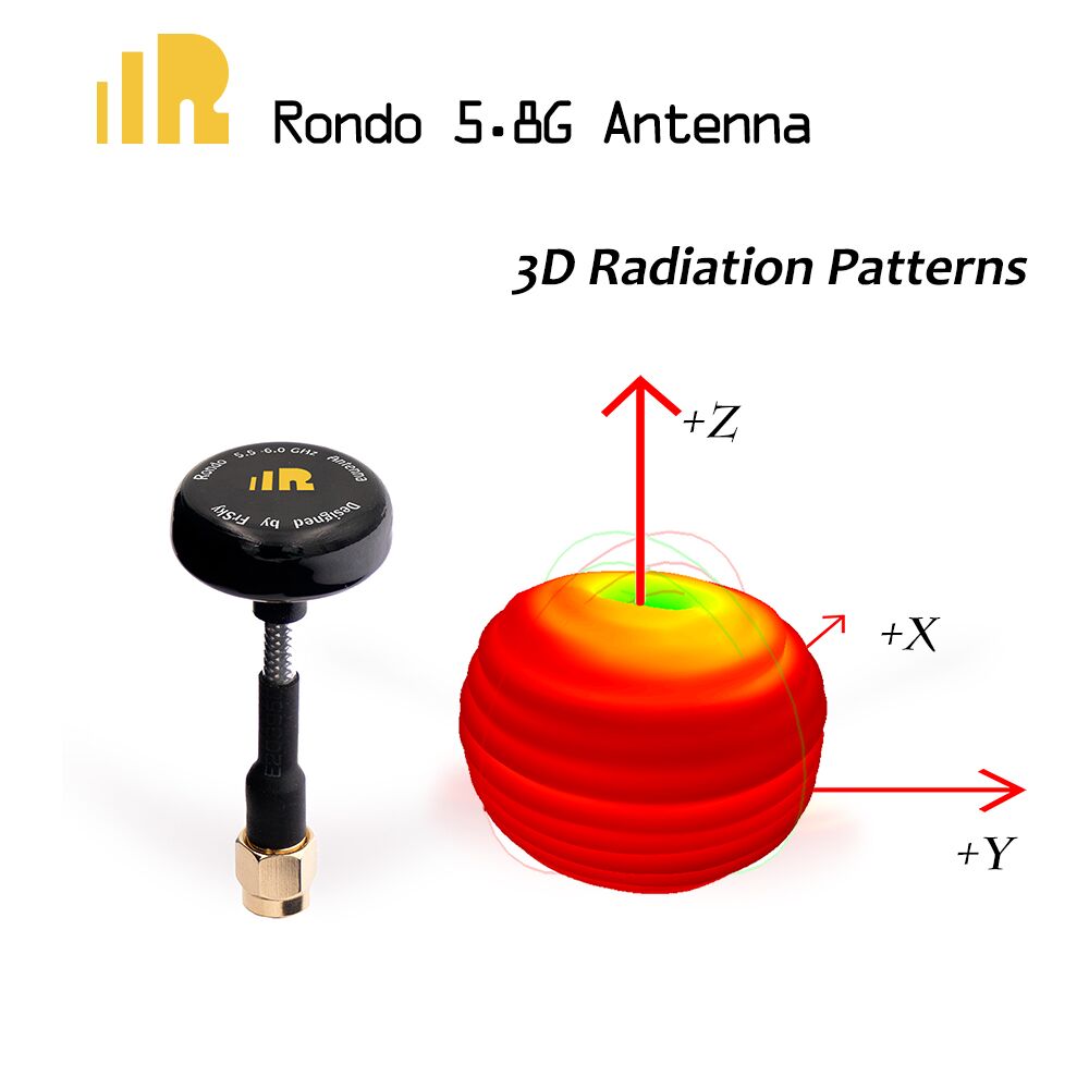 FrSky Rondo 5.8 GHz Tx / Rx VTX Antena SMA Conector 5.2 CM para FPV Corrida RC zangão