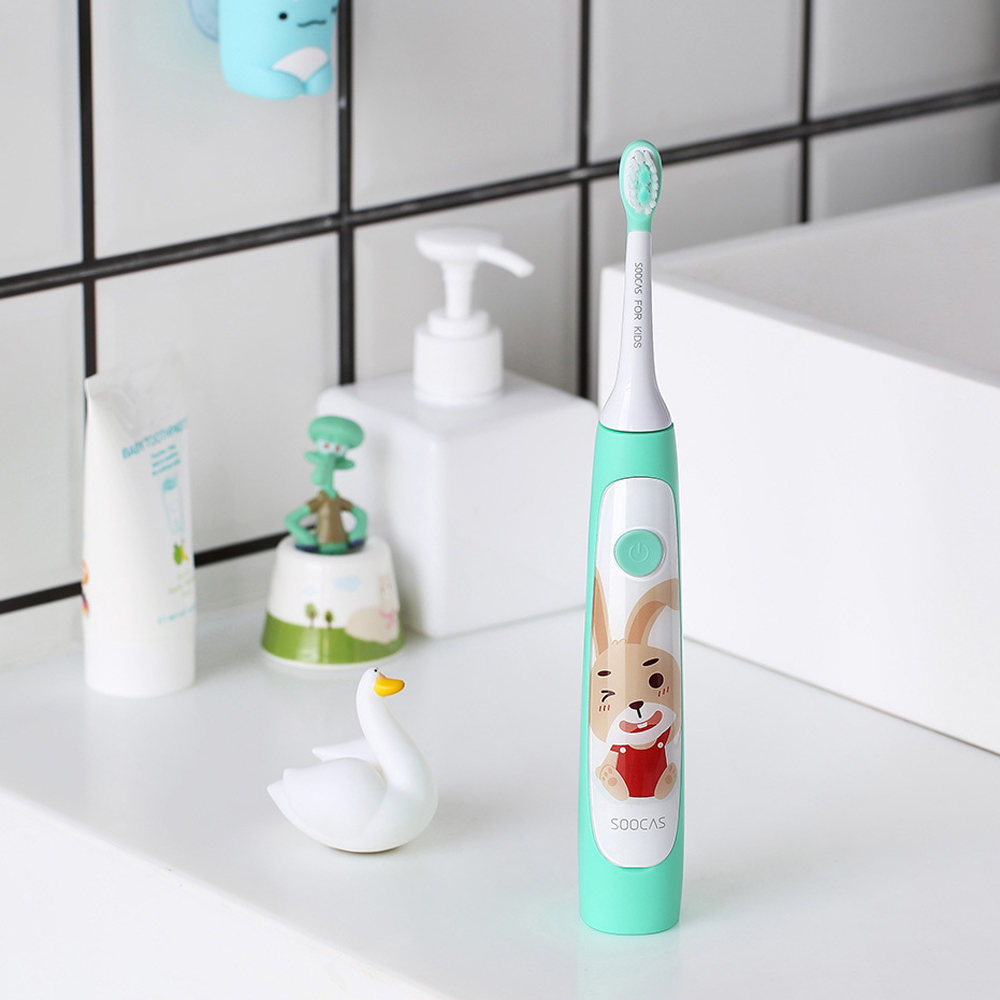 

Original Xiaomi SOOCAS / SOOCARE Children Sonic Electric Toothbrush 2 Brush Modes Wireless USB Rechargeable IPX7 Waterproof with APP Fun Teching