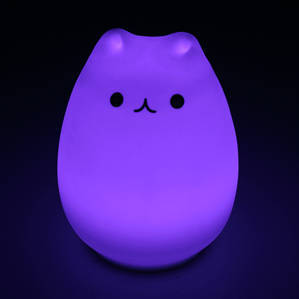 Image result for Cute Cat Dog LED Night Light gif