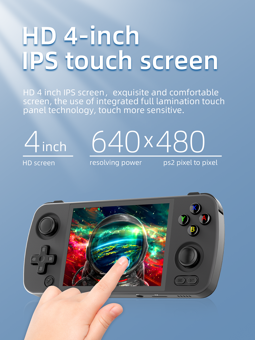 ANBERNIC RG405M 128GB eMMC Android 12 Handheld Game Console 4 inch IPS Touch Screen T618 CNC Aluminum Alloy Portable Retro Player Support OTA Update
