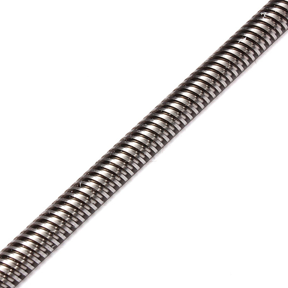 T8 1000mm Stainless Steel Lead Screw with Shaft Coupling and Mounting Support