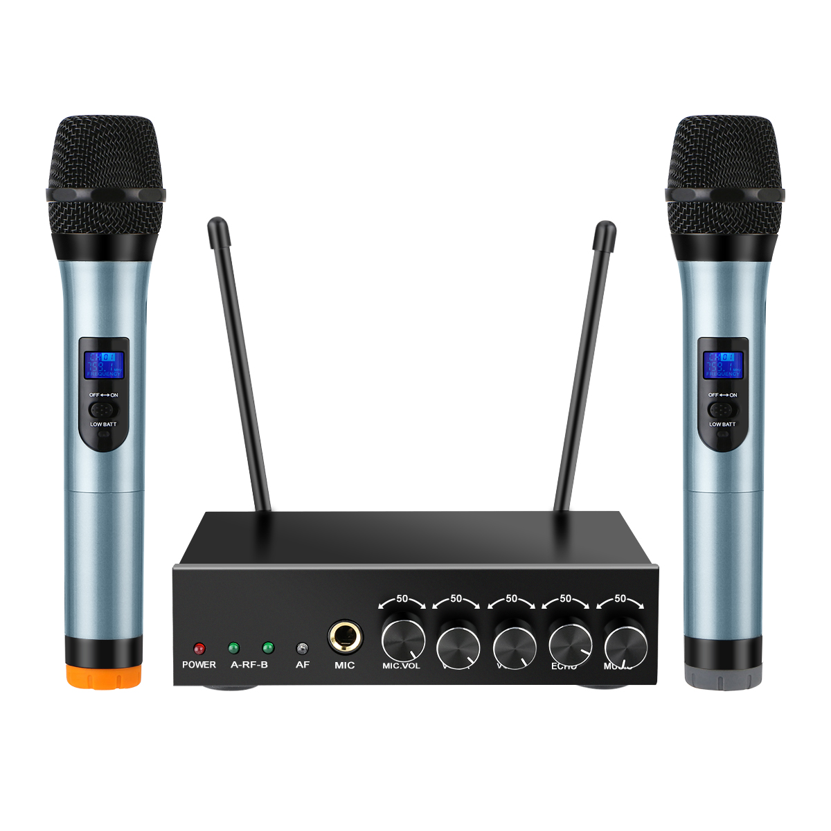 Elegiant Studio Bluetooth Wireless Handheld UHF 2-Channel Microphone System Home Karaoke Kit 23